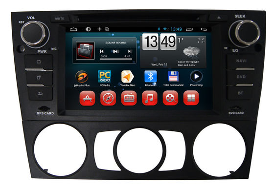 চীন Central Multimedia Double Din Car Dvd Players BMW 3 Manual With GPS Bluetooth সরবরাহকারী