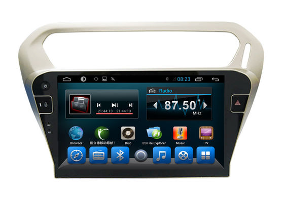 চীন Quad Core Car Dvd Player Peugeot Navigation System 301 Kitkat Systems সরবরাহকারী