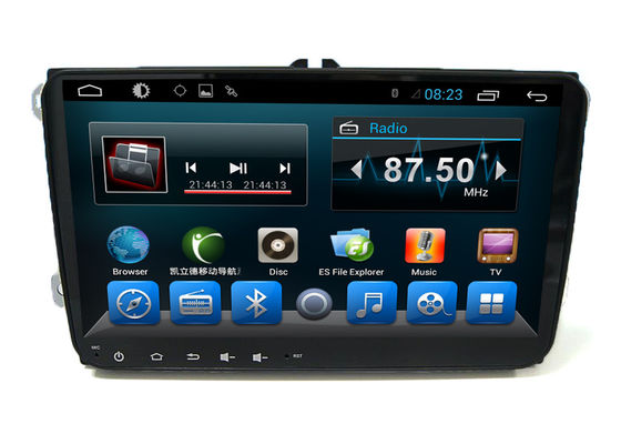 চীন 2 Din Quad Core Car Stereo Multimedia Volkswagen GPS Navigation System for Tiguan সরবরাহকারী