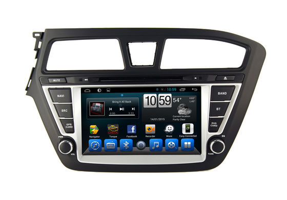 চীন Quad Core 2 Din Android Car GPS Navigation With Radio DVD Player For Hyundai I20 সরবরাহকারী
