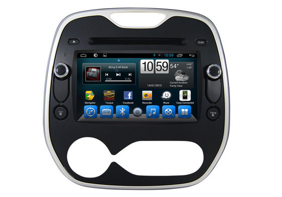চীন  Captur Two Din Car Multimedia And Navigation System Support GPS / Glonass সরবরাহকারী