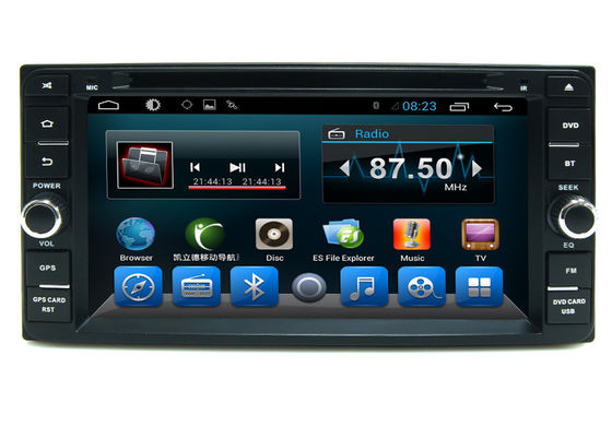 চীন Black 2 Din Car Dvd Player GPS Navigation System For Toyota Universal সরবরাহকারী