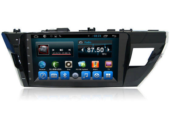 চীন 10 Inch TOYOTA GPS Navigation Car Central Multimedia Toyota Corolla 2014 Asia সরবরাহকারী