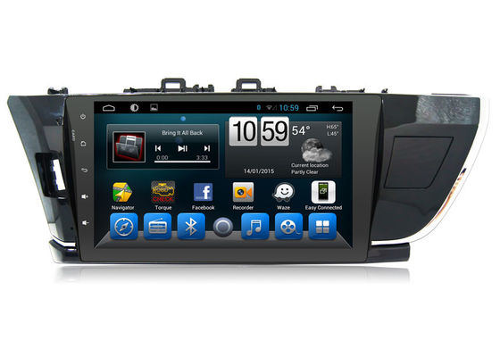 চীন Big Touch Screen Toyota GPS Navigation Stereo System for Corolla 2014 সরবরাহকারী